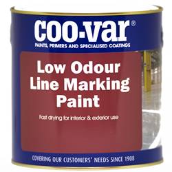 Buy 2 for £209 on Coovar Low Odour Line Marking Paint 5L Ready Mixed White