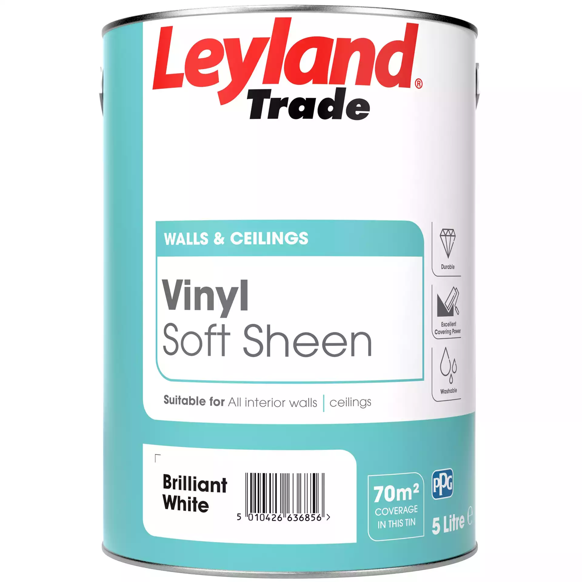 Buy Leyland Wall Matt Emulsion Paint 10L - White, Paint